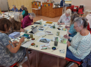 Some members of the group painting