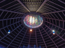 The inside of the roof at the Catholic Cathedral